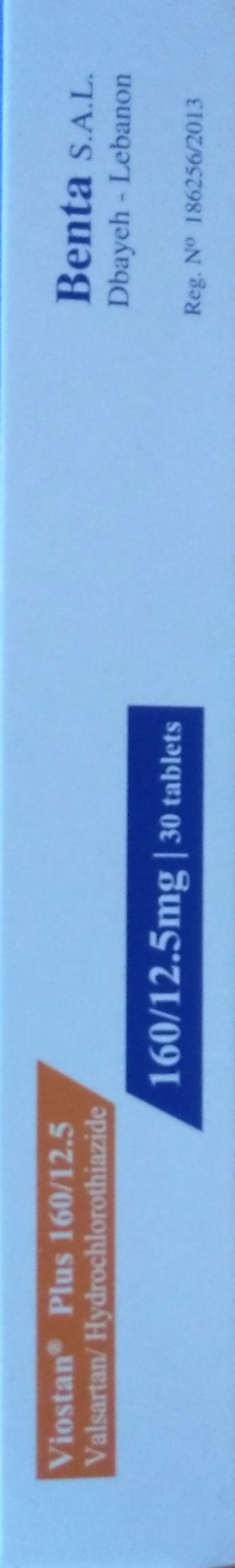 Viostan Plus 160/12.5mg